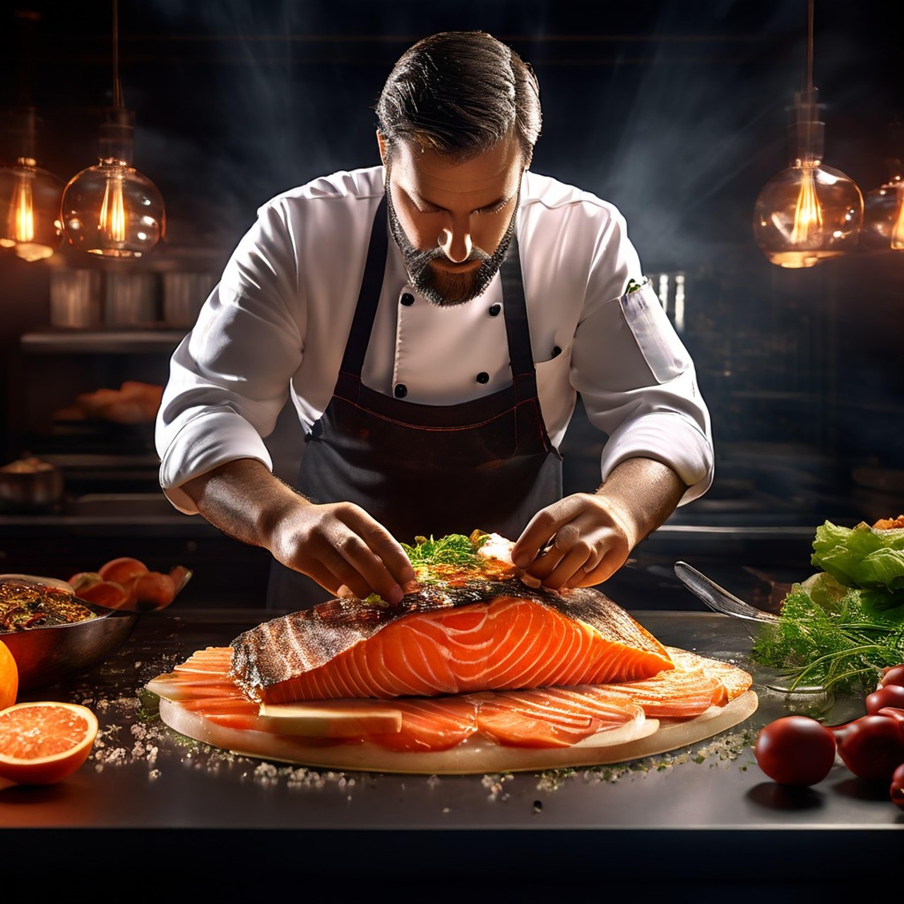 Our chefs work closely with local farmers and producers to