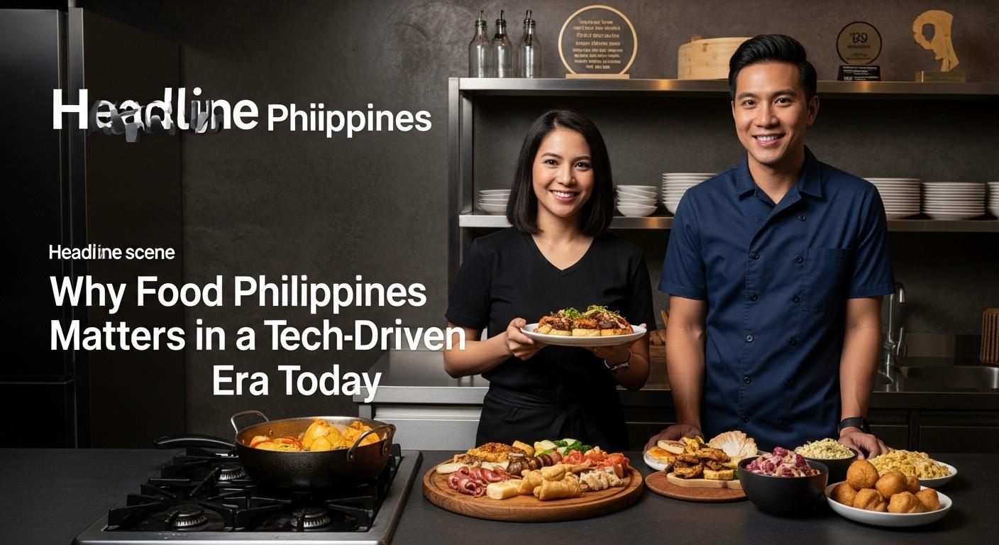 Philippines market scene showing digital tech integration in food distribution