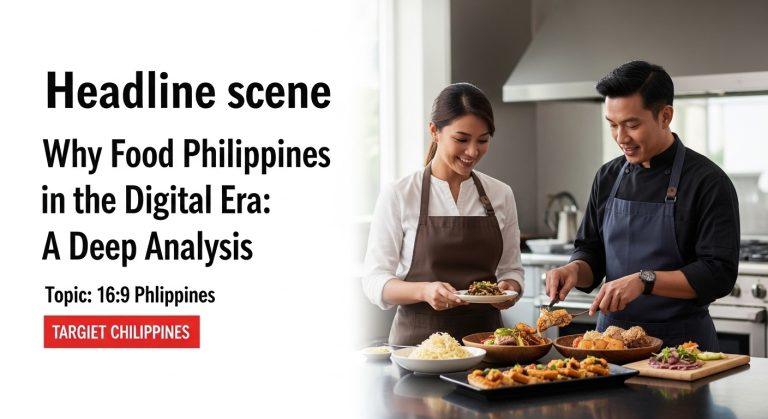 Philippine market scene with digital overlay illustrating food supply chains and technology integration.