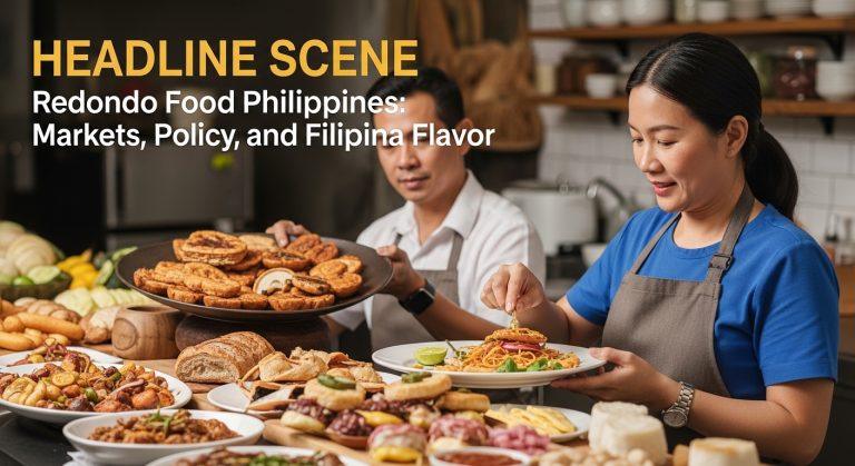 Beef Redondo served at a Philippine market stall with vibrant colors.