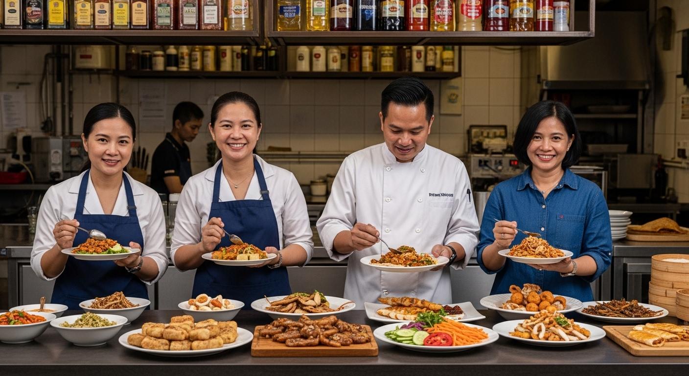 Philippines market scene with digital supply chain overlay