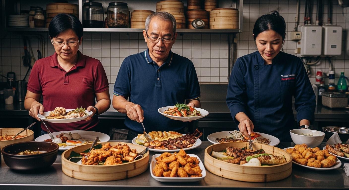 Philippines market scene with digital supply chain overlay