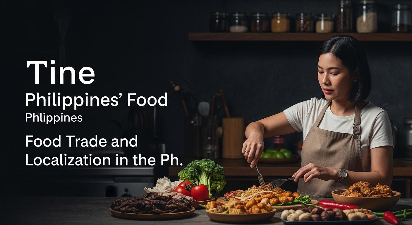 Editorial collage of Philippine street food, local ingredients, and Southeast Asia map.