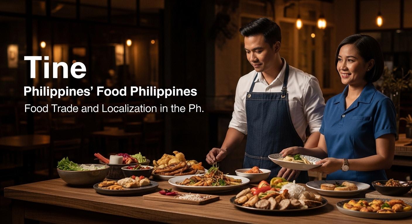 Editorial collage of Philippine street food, local ingredients, and Southeast Asia map.