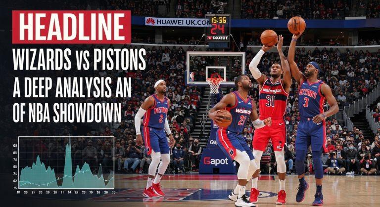 Illustration of Wizards vs Pistons with analytics overlay for Philippine readers.